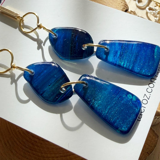 Amalfi | Dangle Earrings | Navy Blue