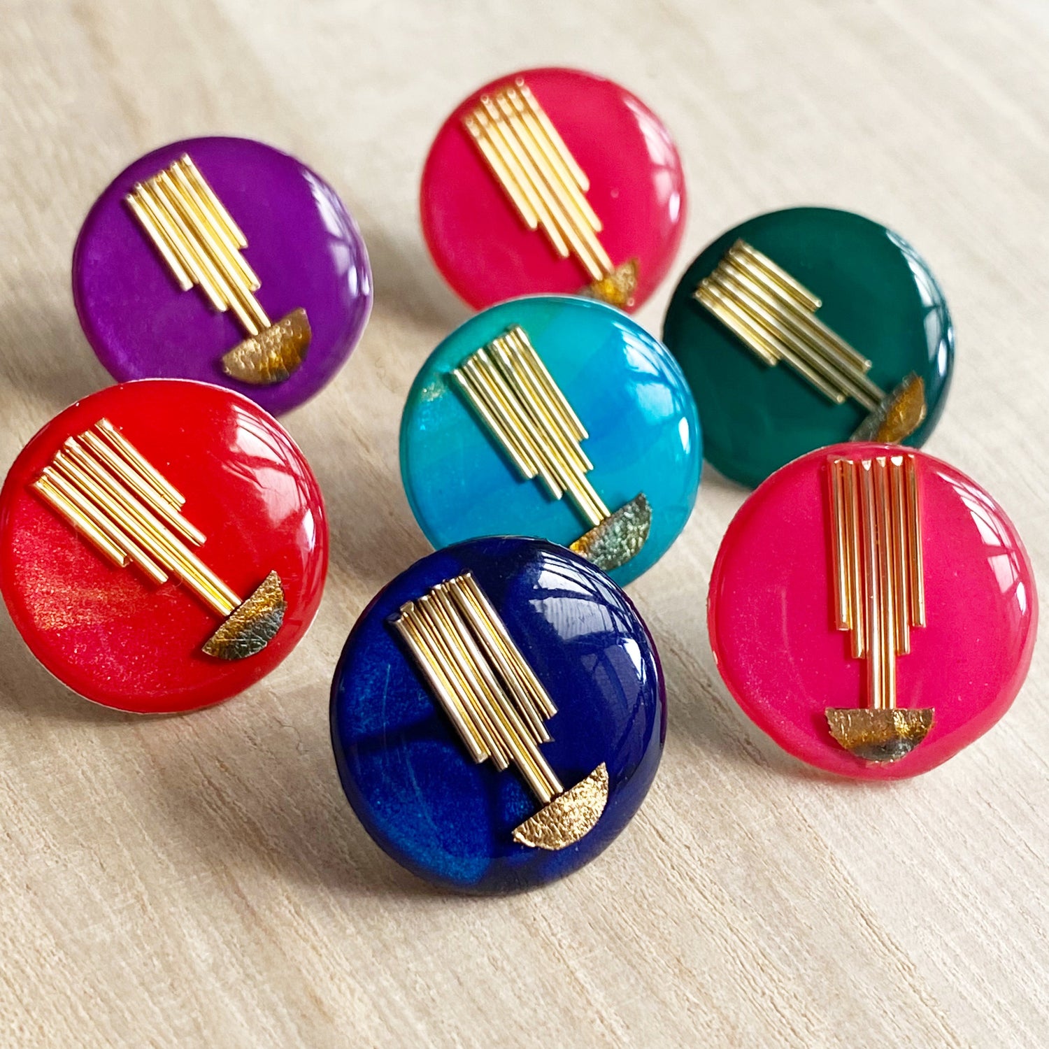 Art Deco Stud Earrings