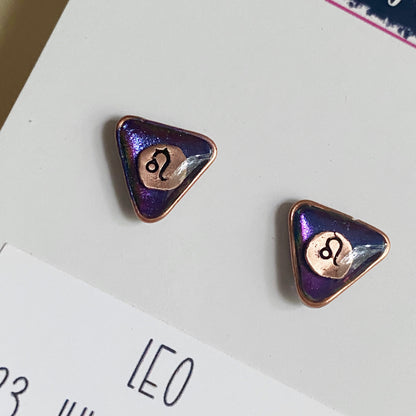 Zodiac Star Sign Earrings | Leo