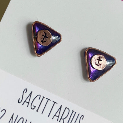 Zodiac Star Sign Earrings | Sagittarius