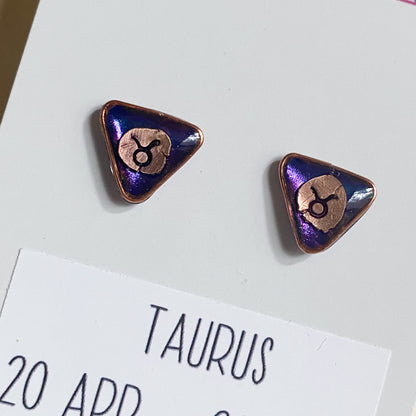 Zodiac Star Sign Earrings | Taurus