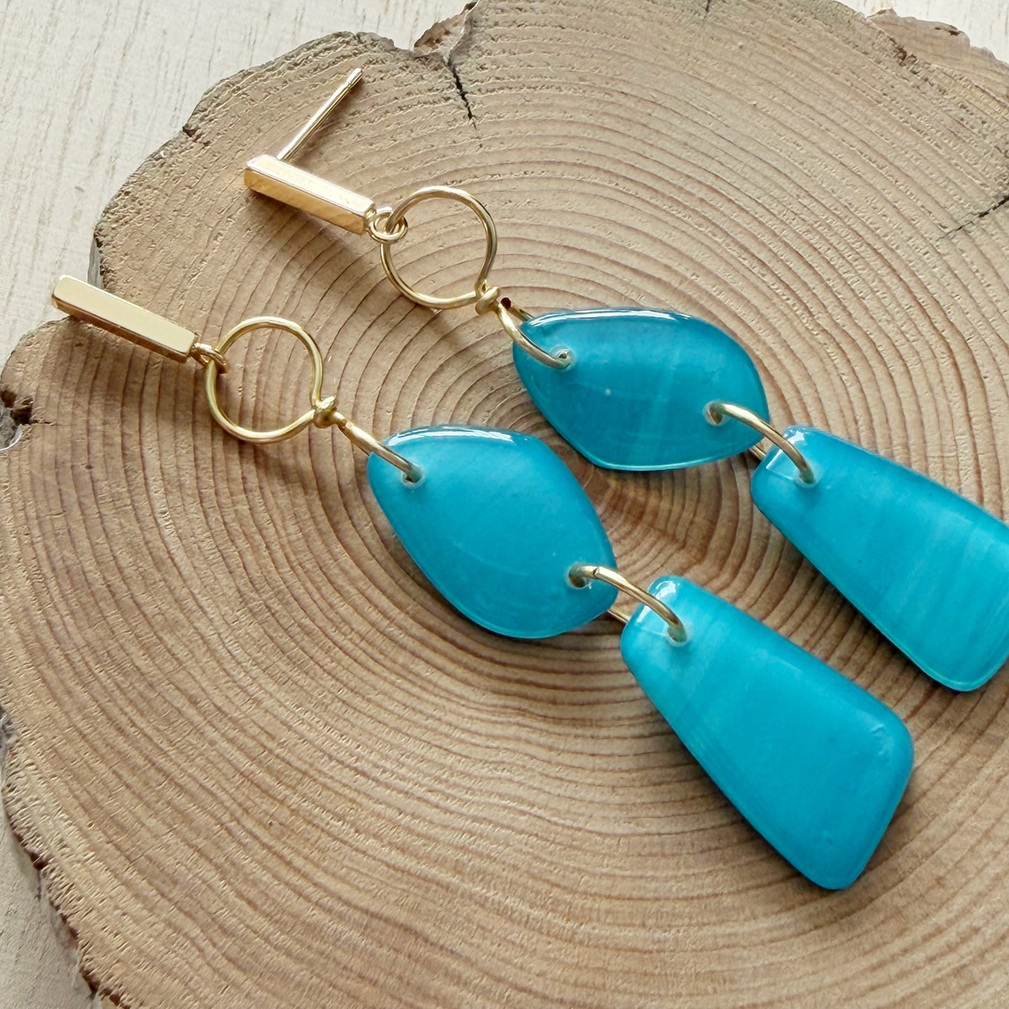 Amalfi | Dangle Earrings | Light Blue