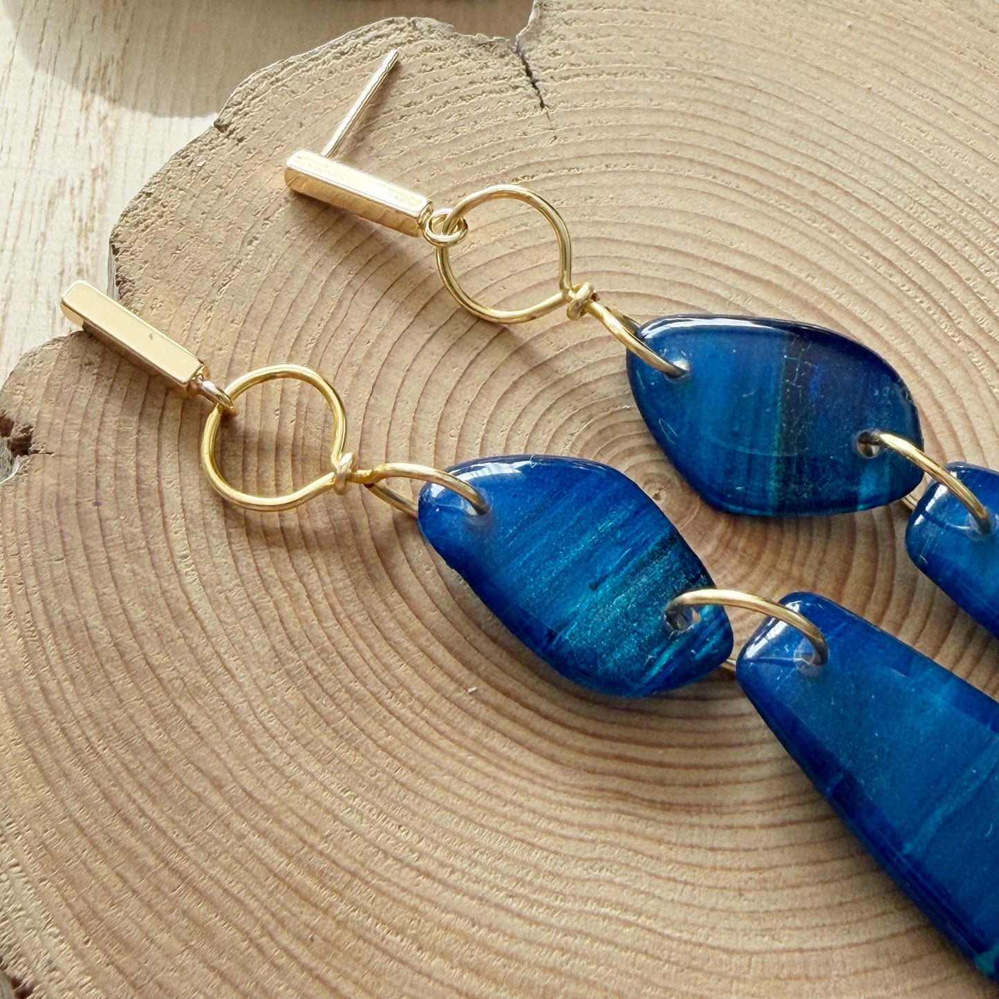 Amalfi | Dangle Earrings | Navy Blue