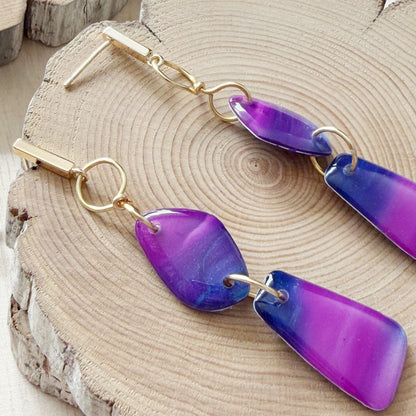Amalfi | Dangle Earrings | Purple