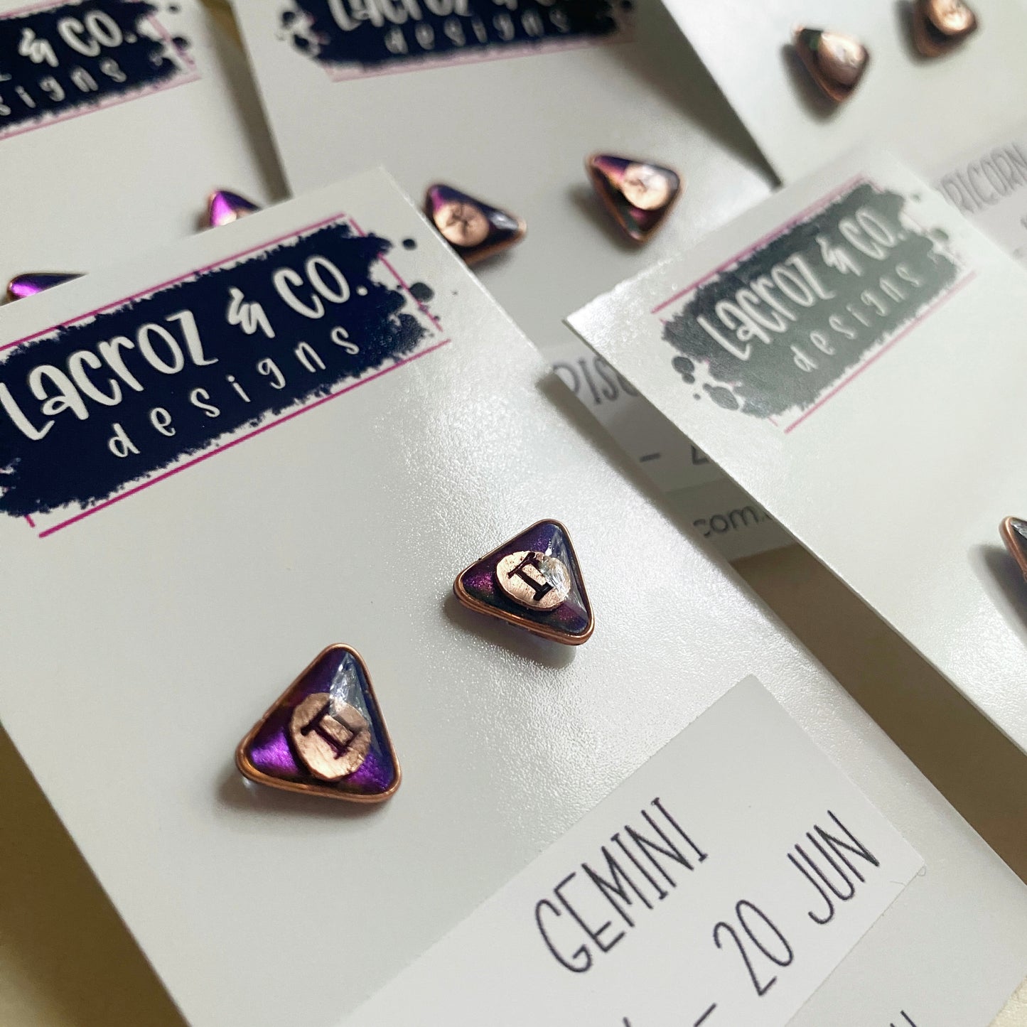 Zodiac Star Sign Earrings | Gemini