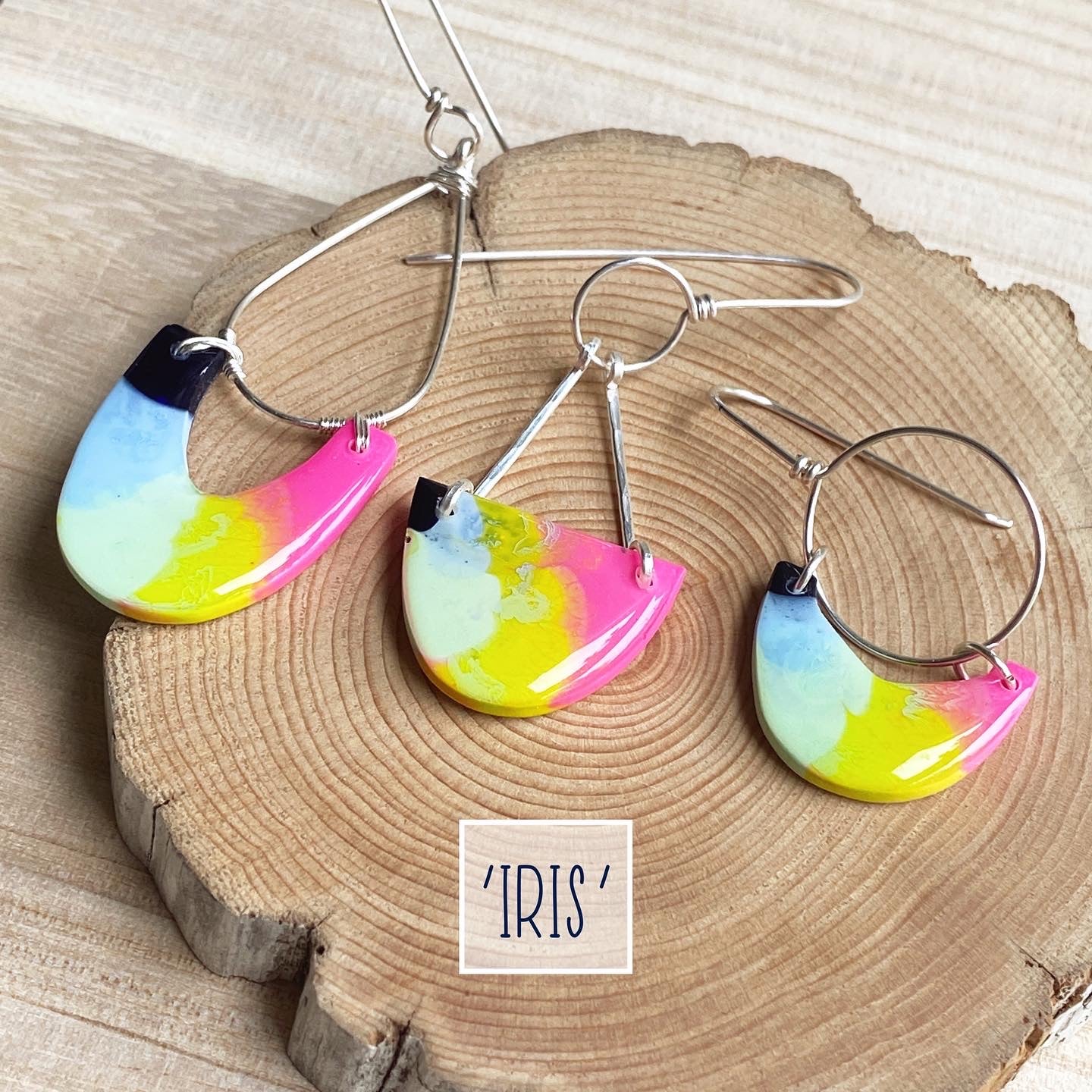 Iris | Mustard Yellow Dangles